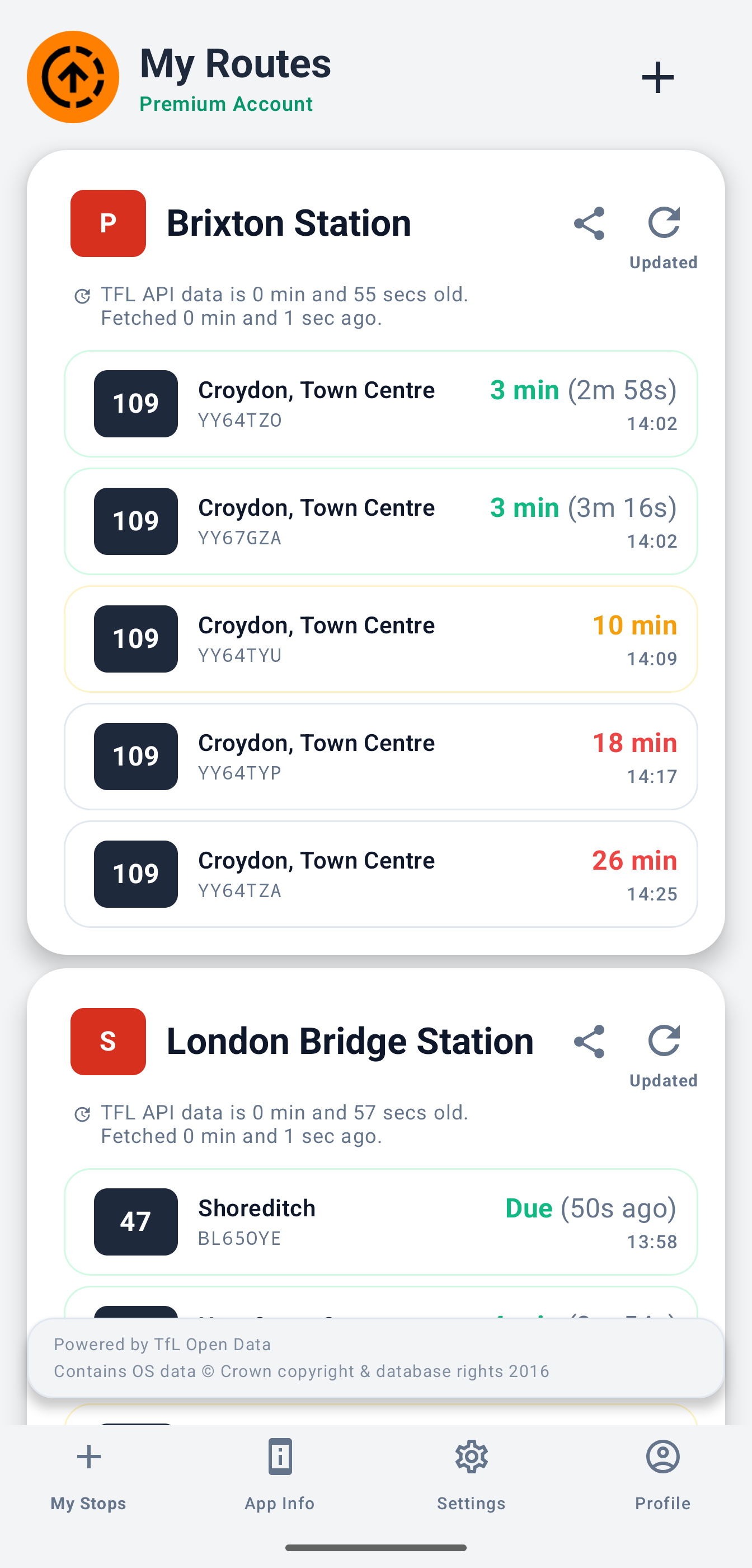 App Screenshot - Infoboard